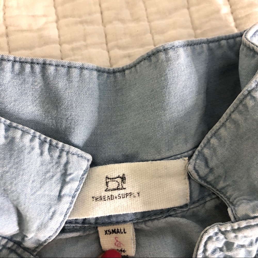 Thread + Supply Denim Button Down Shirt - image 5